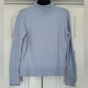 Banana Republic mock neck sweater ice blue